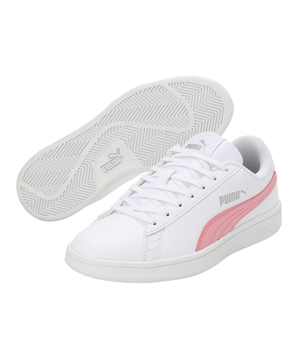 Puma Smashic Womens Sneaker White Peony Matte Silver 4UK 