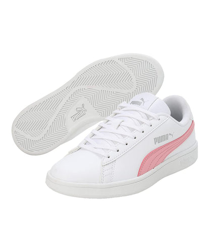 Puma Smashic Womens Sneaker White Peony Matte Silver 4UK 