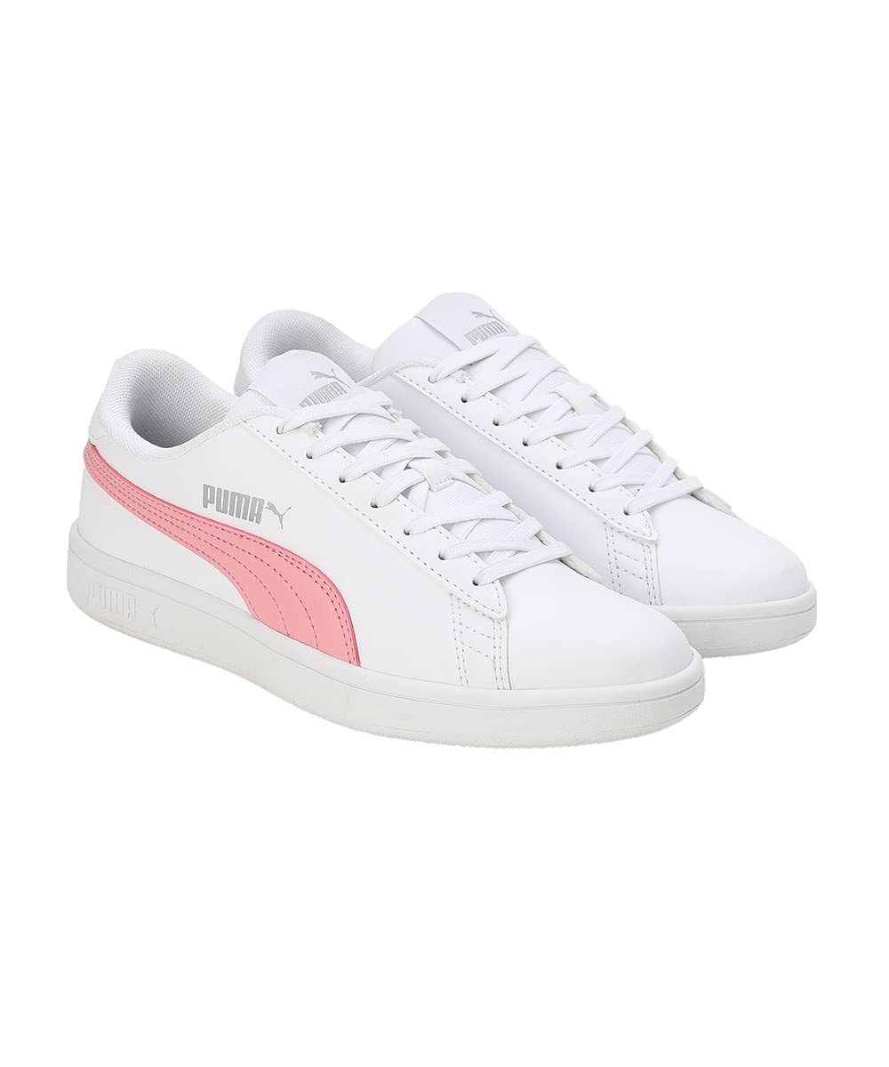 Puma Smashic Womens Sneaker White Peony Matte Silver 4UK 