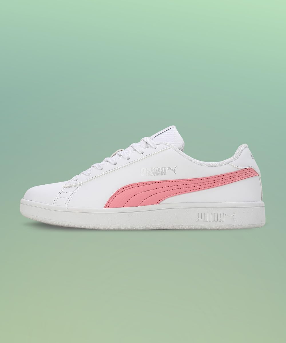 Puma Smashic Womens Sneaker White Peony Matte Silver 4UK 