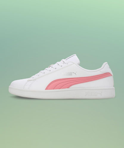 Puma Smashic Womens Sneaker White Peony Matte Silver 4UK 