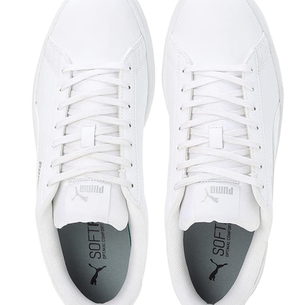 Puma Unisex-Adult Smashic White-Matte Silver Sneaker - 7UK (39437102) 