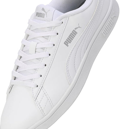 Puma Unisex-Adult Smashic White-Matte Silver Sneaker - 7UK (39437102) 