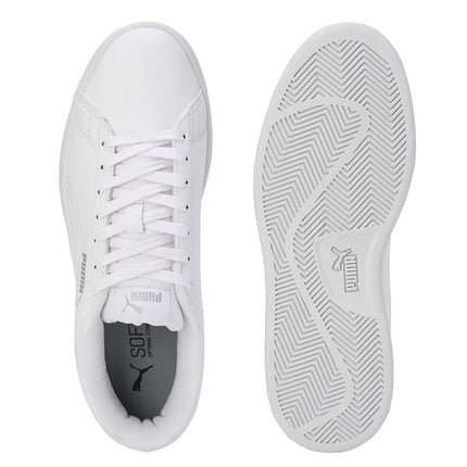 Puma Unisex-Adult Smashic White-Matte Silver Sneaker - 7UK (39437102) 