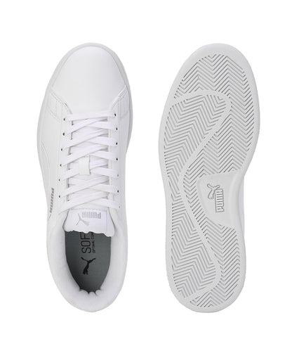 Puma Unisex-Adult Smashic White-Matte Silver Sneaker - 7UK (39437102) 
