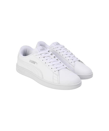 Puma Unisex-Adult Smashic White-Matte Silver Sneaker - 7UK (39437102) 
