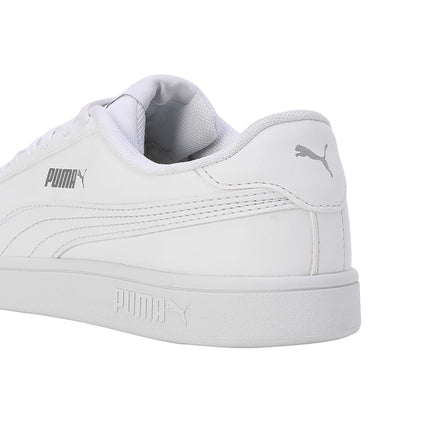 Puma Unisex-Adult Smashic White-Matte Silver Sneaker - 7UK (39437102) 