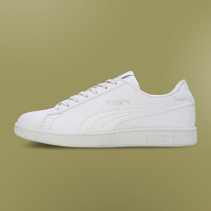 Puma Unisex-Adult Smashic White-Matte Silver Sneaker - 7UK (39437102) 
