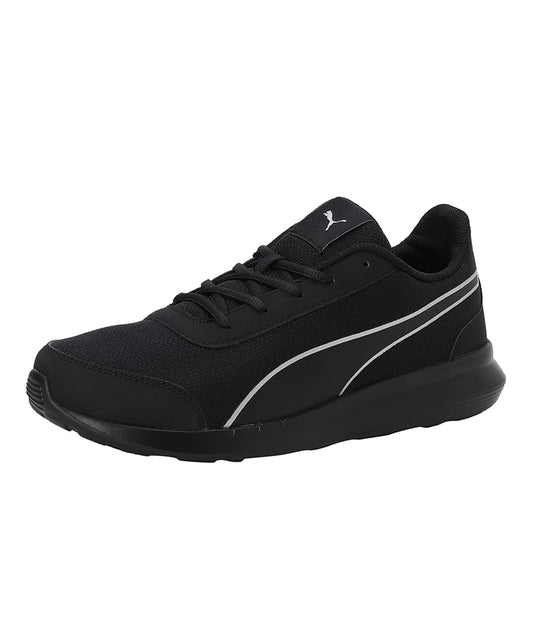 Puma mens Dazzler Black-Silver Running Shoe - 8 UK (39178201) 