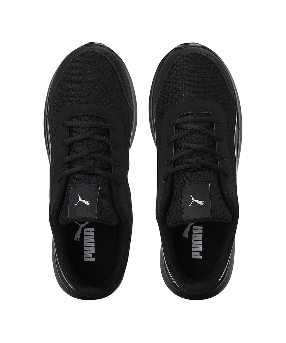 Puma mens Dazzler Black-Silver Running Shoe - 8 UK (39178201) 