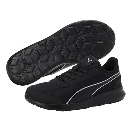 Puma mens Dazzler Black-Silver Running Shoe - 8 UK (39178201) 