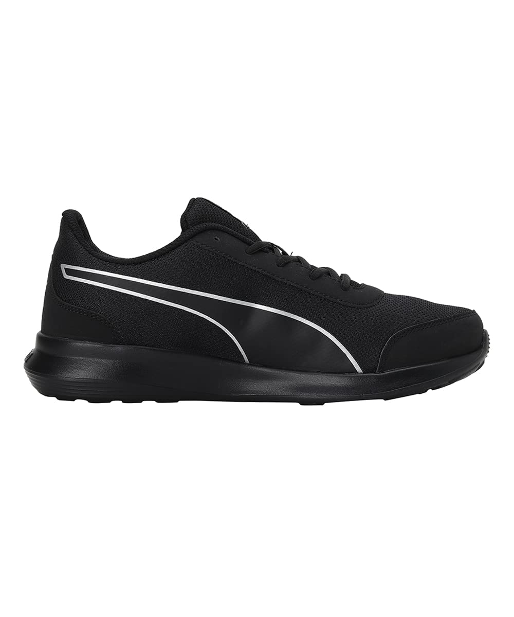 Puma mens Dazzler Black-Silver Running Shoe - 8 UK (39178201) 