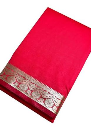 Pure Mrsore Silk Saree | Red Colour | Comfortable And Premium Finish || 