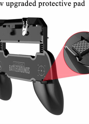 QIWA Mobile Game Controller for PUBG Mobile Controller L1R1 Mobile Game Trigger Joystick Gamepad Compatible with iOS & Android Phone [video game] 