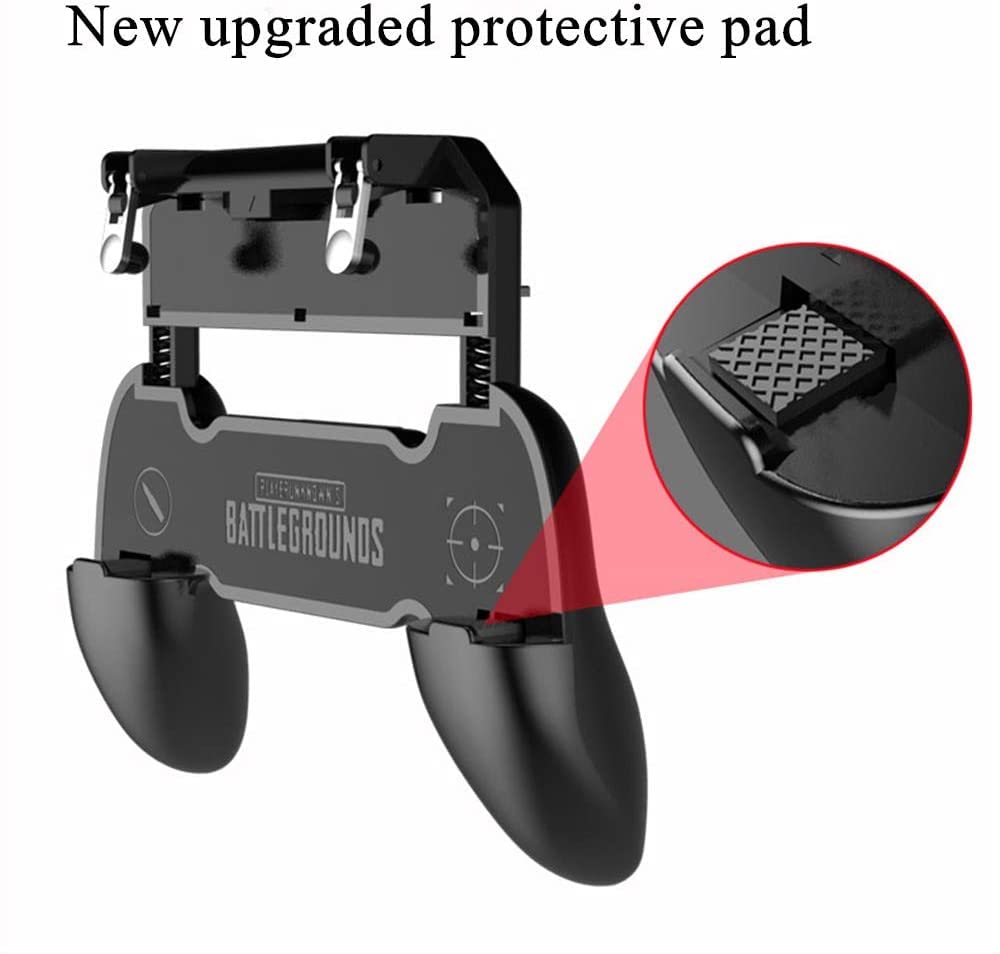 QIWA Mobile Game Controller for PUBG Mobile Controller L1R1 Mobile Game Trigger Joystick Gamepad Compatible with iOS & Android Phone [video game] 