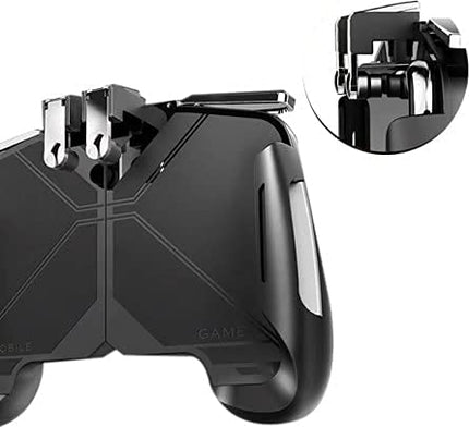 QIWA Mobile Game Controller for PUBG Mobile Controller L1R1 Mobile Game Trigger Joystick Gamepad Compatible with iOS & Android Phone [video game] 