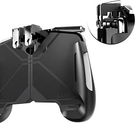 QIWA Mobile Game Controller for PUBG Mobile Controller L1R1 Mobile Game Trigger Joystick Gamepad Compatible with iOS & Android Phone [video game] 