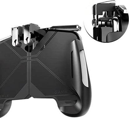 QIWA Mobile Game Controller for PUBG Mobile Controller L1R1 Mobile Game Trigger Joystick Gamepad Compatible with iOS & Android Phone [video game] 
