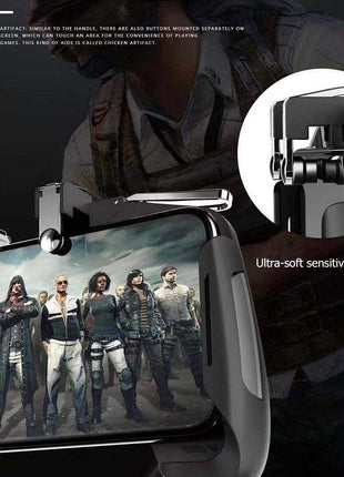 QIWA Mobile Game Controller for PUBG Mobile Controller L1R1 Mobile Game Trigger Joystick Gamepad Compatible with iOS & Android Phone [video game] 