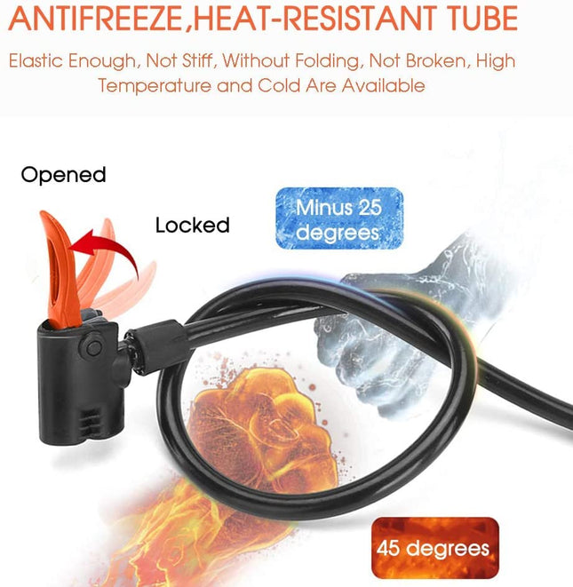 QUPET® Imported Portable High Pressure Foot Air Pump Compressor for Car and Bike Air Pump for Motorbike Cars Bicycle for Football Cycle Pumps for Bicycle car air Pump for tubeless 