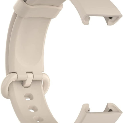 Qai New Launch Soft Silicone Classic Band Strap With Secure Buckle Lock for Redmi Watch 2 Lite/Redmi GPS Smart Watch Band Strap Only (CREAM) 