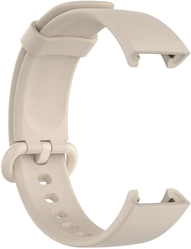 Qai New Launch Soft Silicone Classic Band Strap With Secure Buckle Lock for Redmi Watch 2 Lite/Redmi GPS Smart Watch Band Strap Only (CREAM) 