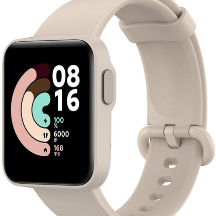 Qai New Launch Soft Silicone Classic Band Strap With Secure Buckle Lock for Redmi Watch 2 Lite/Redmi GPS Smart Watch Band Strap Only (CREAM) 