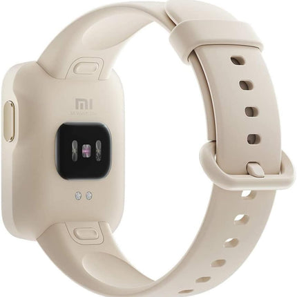 Qai New Launch Soft Silicone Classic Band Strap With Secure Buckle Lock for Redmi Watch 2 Lite/Redmi GPS Smart Watch Band Strap Only (CREAM) 