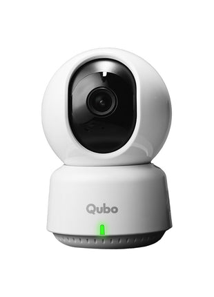 Qubo Smart 360° 3MP [2K] Wi-Fi Security Camera [Model 2.0] by Hero Group | Indoor CCTV Cam for Home | AI Person Detection | Auto-Alarm | App Alerts| NightPulse Vision| SD&Cloud Storage | Made in India 