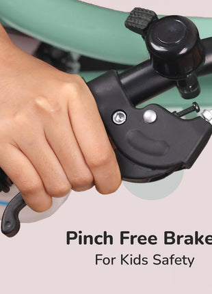 R for Rabbit Cruize Bicycle for Kids 16T Inch Cycle with Training Wheels for 4 to 7 Years Baby Boys & Girls of Upto 40 Kgs Weight Capacity - 90% Installed (Olive Green),Rigid 