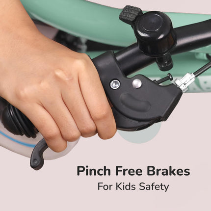 R for Rabbit Cruize Bicycle for Kids 16T Inch Cycle with Training Wheels for 4 to 7 Years Baby Boys & Girls of Upto 40 Kgs Weight Capacity - 90% Installed (Olive Green),Rigid 