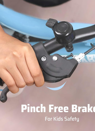 R for Rabbit Vroom Bicycle for Kids Cycle for 3 to 5 Years Boys & Girls 14T Inches | Training Wheels| 90% Installed (Lake Blue) 