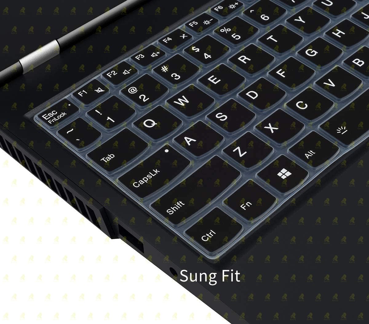 RAYA Silicone Keyboard Skin Cover for Lenovo LOQ | Lenovo Legion 5i / Slim 5i / Pro 5i | Lenovo Legion 7i / Pro 7i | Legion 9 15.6inch & 16inch Gaming Laptops (Black Silicone) 