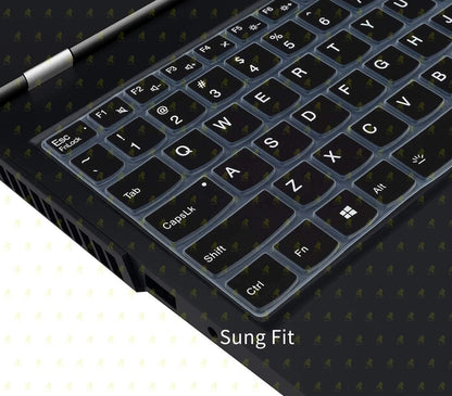 RAYA Silicone Keyboard Skin Cover for Lenovo LOQ | Lenovo Legion 5i / Slim 5i / Pro 5i | Lenovo Legion 7i / Pro 7i | Legion 9 15.6inch & 16inch Gaming Laptops (Black Silicone) 