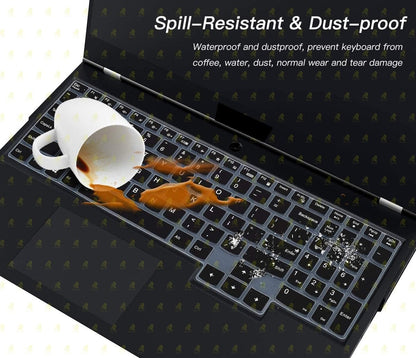 RAYA Silicone Keyboard Skin Cover for Lenovo LOQ | Lenovo Legion 5i / Slim 5i / Pro 5i | Lenovo Legion 7i / Pro 7i | Legion 9 15.6inch & 16inch Gaming Laptops (Black Silicone) 
