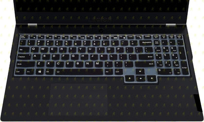 RAYA Silicone Keyboard Skin Cover for Lenovo LOQ | Lenovo Legion 5i / Slim 5i / Pro 5i | Lenovo Legion 7i / Pro 7i | Legion 9 15.6inch & 16inch Gaming Laptops (Black Silicone) 