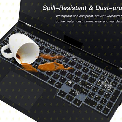 RAYA Silicone Keyboard Skin Cover for Lenovo LOQ | Lenovo Legion 5i / Slim 5i / Pro 5i | Lenovo Legion 7i / Pro 7i | Legion 9 15.6inch & 16inch Gaming Laptops (Black Silicone) 