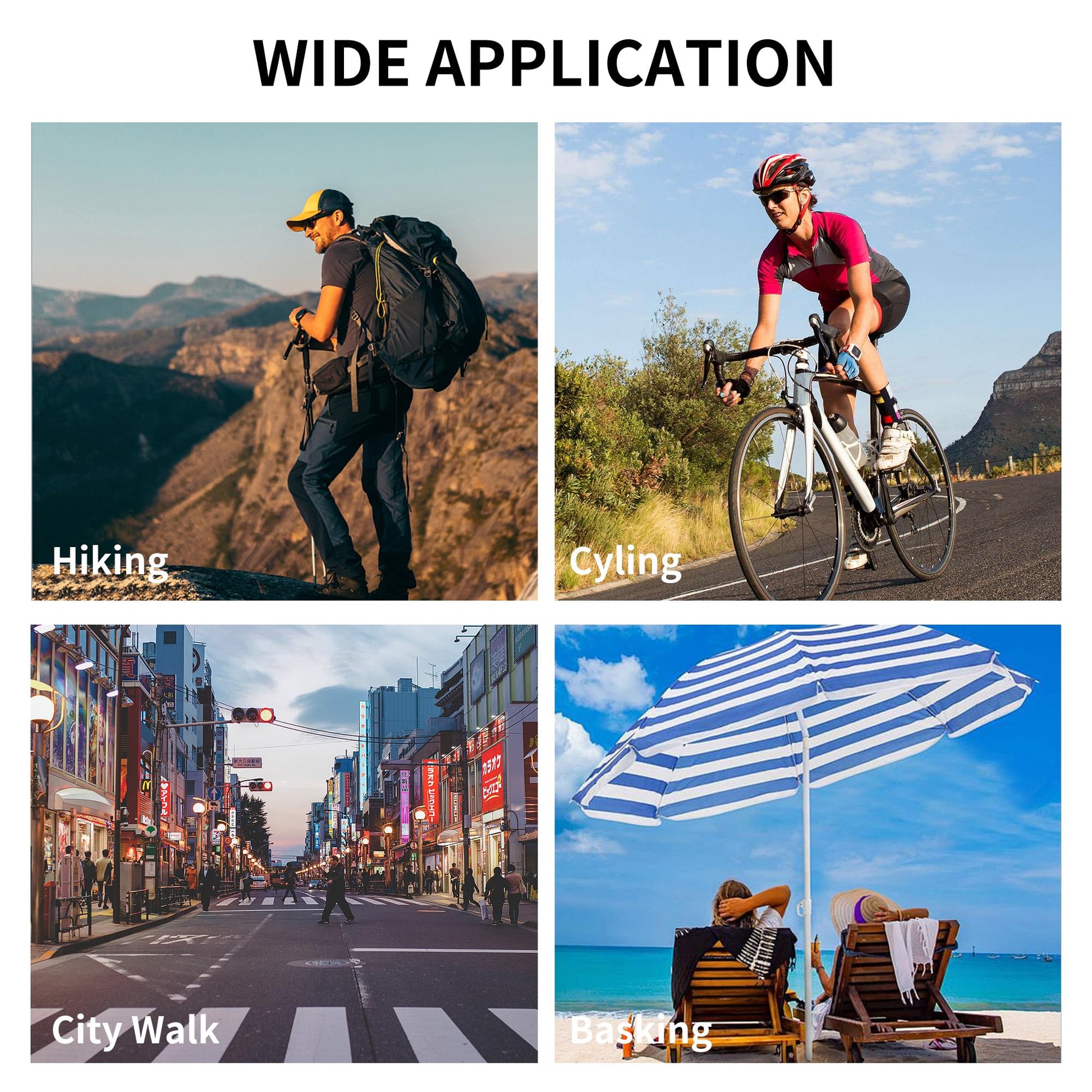 RCstyle Compatible With Ray-Ban Meta Wayfarer(Standard) Smart Glasses Color Changing Clip Set 50-22 Size M(Brown, Night Vision Yellow, Black) 