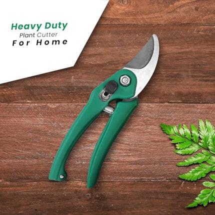 RERANT Hand Pruner Cutter - 1 Pc, Heavy Duty Gardening Tools Grass Cutter, Plant Cutter for Home Garden, Wood Branch Trimmer, Garden Tools Grass Cutting Accessories (Steel Blades, Assorted) 