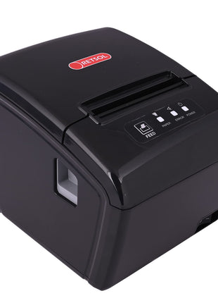 RETSOL RTP-82UE 200mm Thermal Receipt Printer with LAN Interface & USB Connectivity Monochrome Desktop Barcode Printing and Label Printing Compatible with Windows & Linux (1 Pc) 