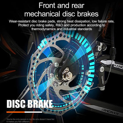 ROAD FASTARS X6 Series 21-Speed Gear Cycle for Men | Foldable 26-Inch Bicycle with 3-Spoke Alloy MacWheels, Dual Disc Brakes & Dual Suspension|Off-Road & City Riding Bike (Black) 