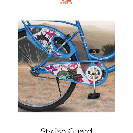 ROOTLINE Alexa Dark Blue Bicycle For Girls/Women With Front Basket And Integrated Carrier | Road Bike | BCP Rim & Handle (Alexa Dark Blue), Frame Size- 18 Inch 