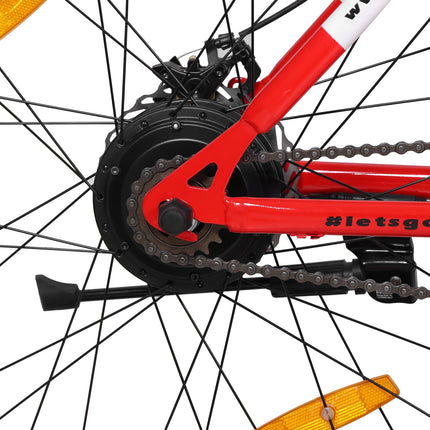 RYD E-5 Fat Mountain Electric Cycle with 36V, 250W BLDC Motor, Steel Frame, 8.7Ah Battery, Disc Brake, Rechargeable, 26 Inch, 5" Multi-Function Display with USB Charging 