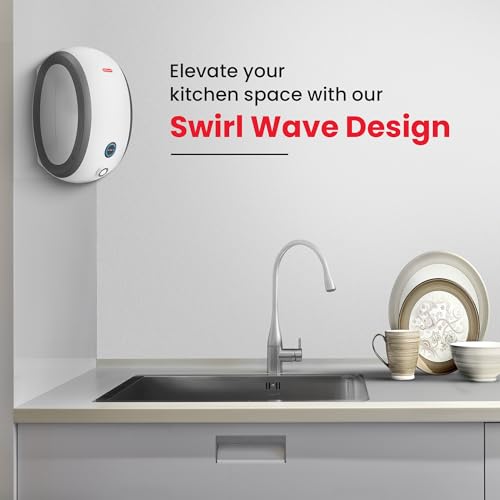 Racold Altroi+ 3L 3KW Vertical Instant Water Heater (Geyser) White with Free Standard Installation & Pipes Smart LED Ring Free Electric Plug Convenient for Kitchen & bathroom, Wall Mounting 
