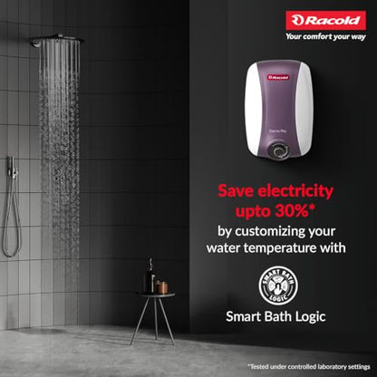Racold Eterno Pro Storage Water Heater (Geyser) 25L with ABS Body – Corrosion Prevention with Titanium Enameled Coating, 7 Yrs Warranty on Tank, Energy Efficient, Free Standard Installation & Pipes 