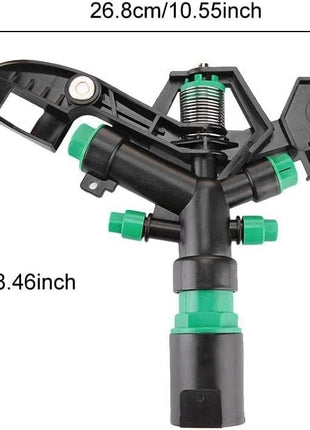 Rarehaunt Telescopic Sprinkler 4 Nozzle Adjustable Spray Head for Garden Irrigation Lawn Plant Watering Roof Cooling Sprinklers Sprayer (4 Nozzle Sprinkler) (1inch Female Thread) 1 Pc 