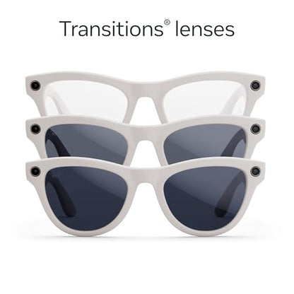Ray-Ban | Meta Skyler (Gen 1) Shiny Chalky Grey, Transitions® Sapphire Lenses 