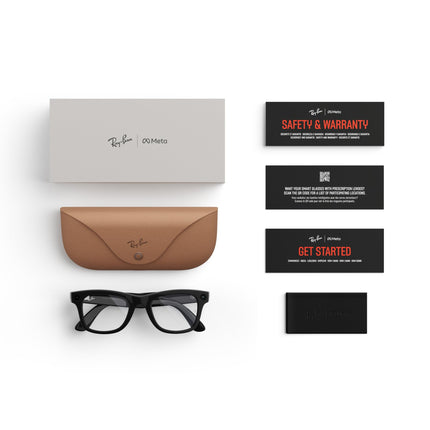 Ray-Ban | Meta Wayfarer (Gen 1) - Shiny Black, Clear Lenses 