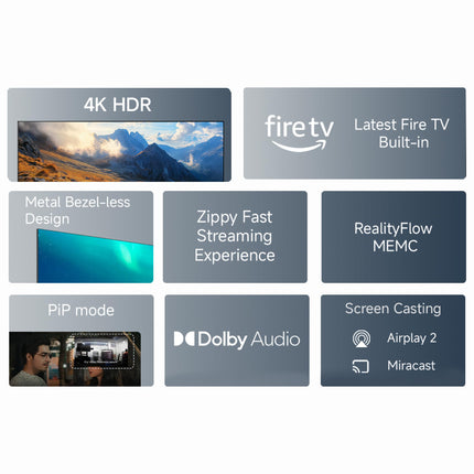 Redmi 108 cm (43 inch) F Series Ultra HD 4K LED Smart Fire TV L43MA-FVIN 