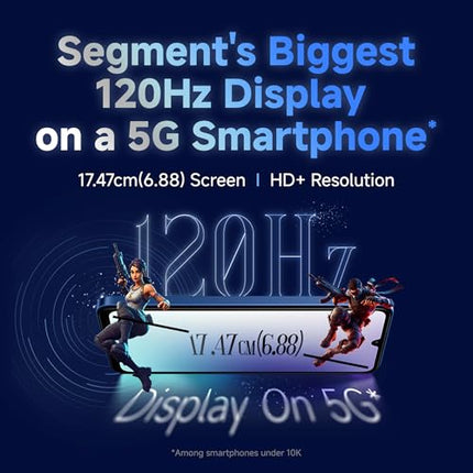 Redmi 14C 5G (Starlight Blue, 6GB RAM, 128GB Storage) | Superfast 4nm Snapdragon 4 Gen 2 | 120Hz 17.47cm (6.88”) Display | 5160mAh Battery | 50MP Dual Camera | Premium Starlight Design 